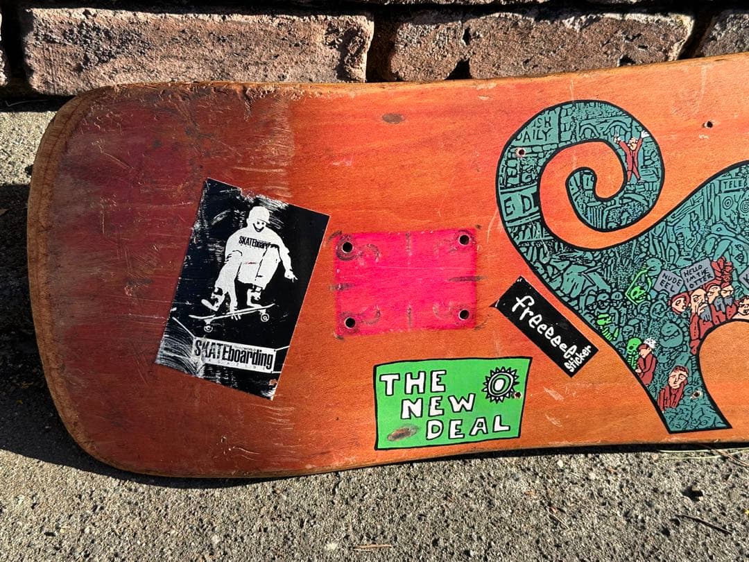 New Deal エド・テンプルトン 1990スケートボードデッキ CATモデル