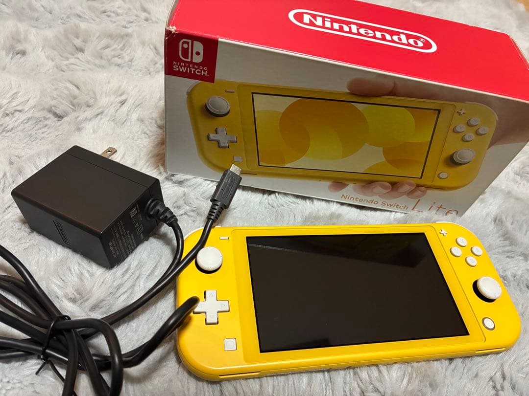 Nintendo Switch Lite イエロー 本体 ACアダプター付き - メルカリ