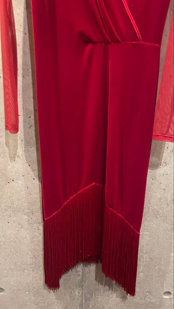 Miari レッドドレス 未使用品 社交ダンス ラテンダンス 送料込 - メルカリ