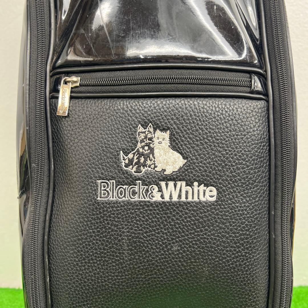ブラック&ホワイト Black & White キャディバッグ 9インチ - メルカリ
