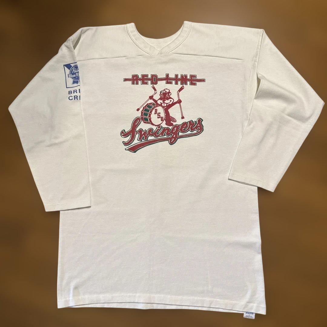 ヴィンテージ フットボールシャツ ラッセル USA製 70s 美品 ホワイト