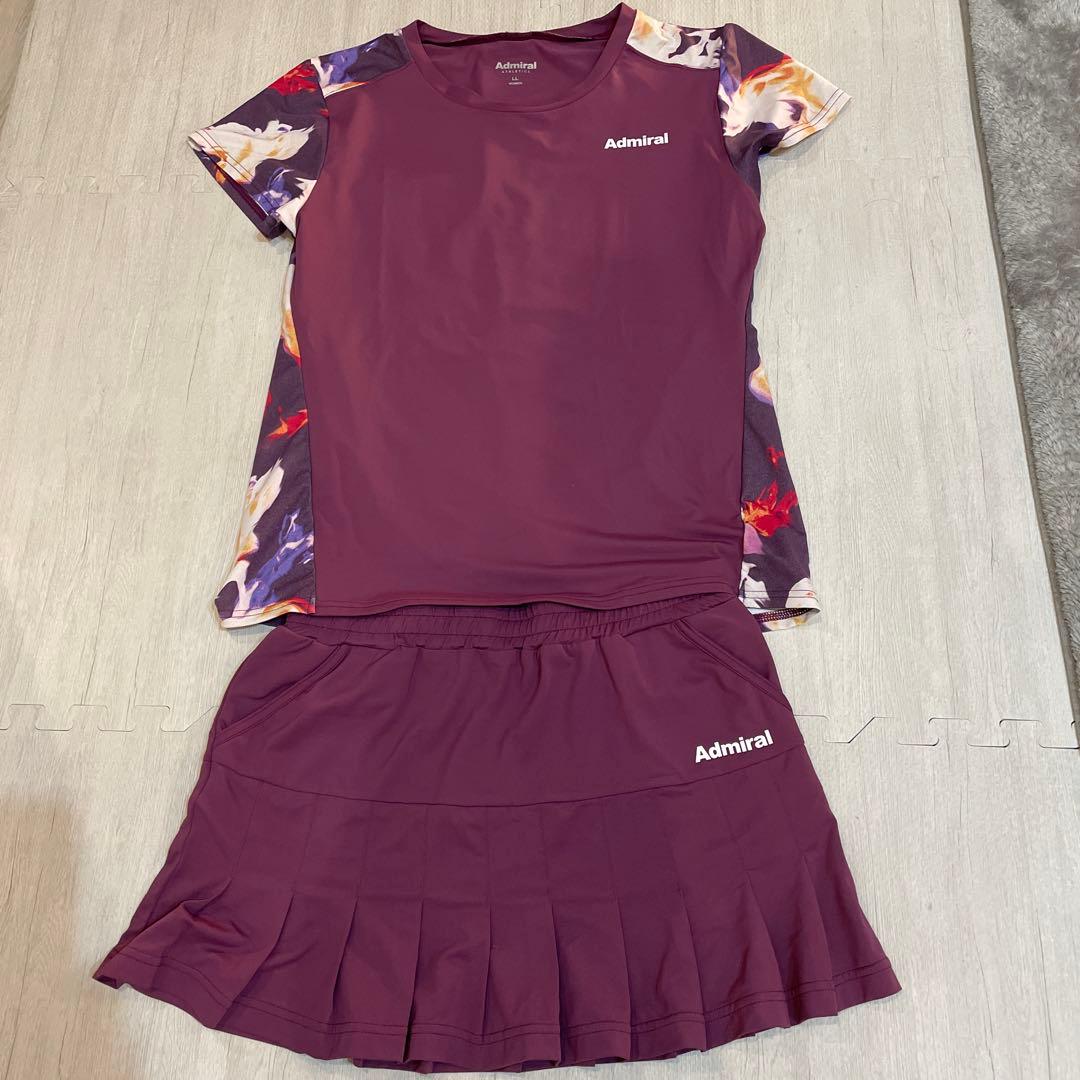 Admiral フラワーパターン ウェアLL スコートLサイズ　セット 楽天市場】ポイント5倍☆アドミラル(Admiral) テニスウェア