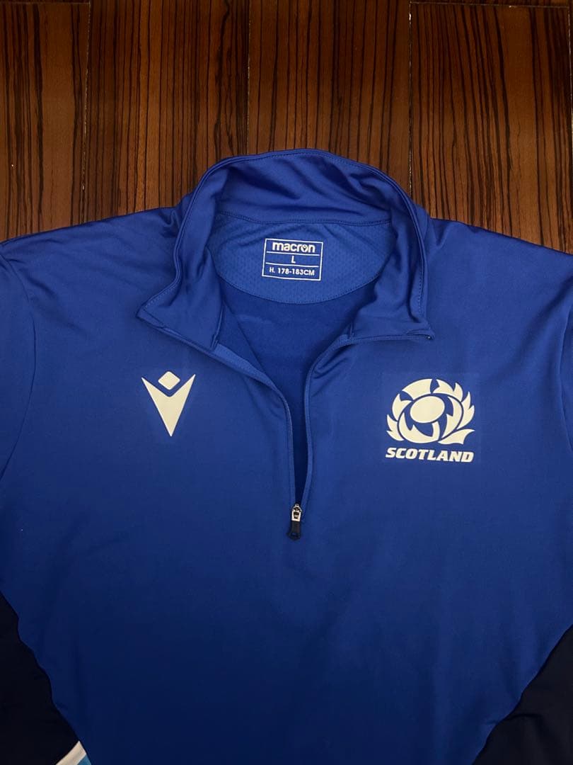 マクロン ラグビー スコットランド代表 ウォームアップジャケット L