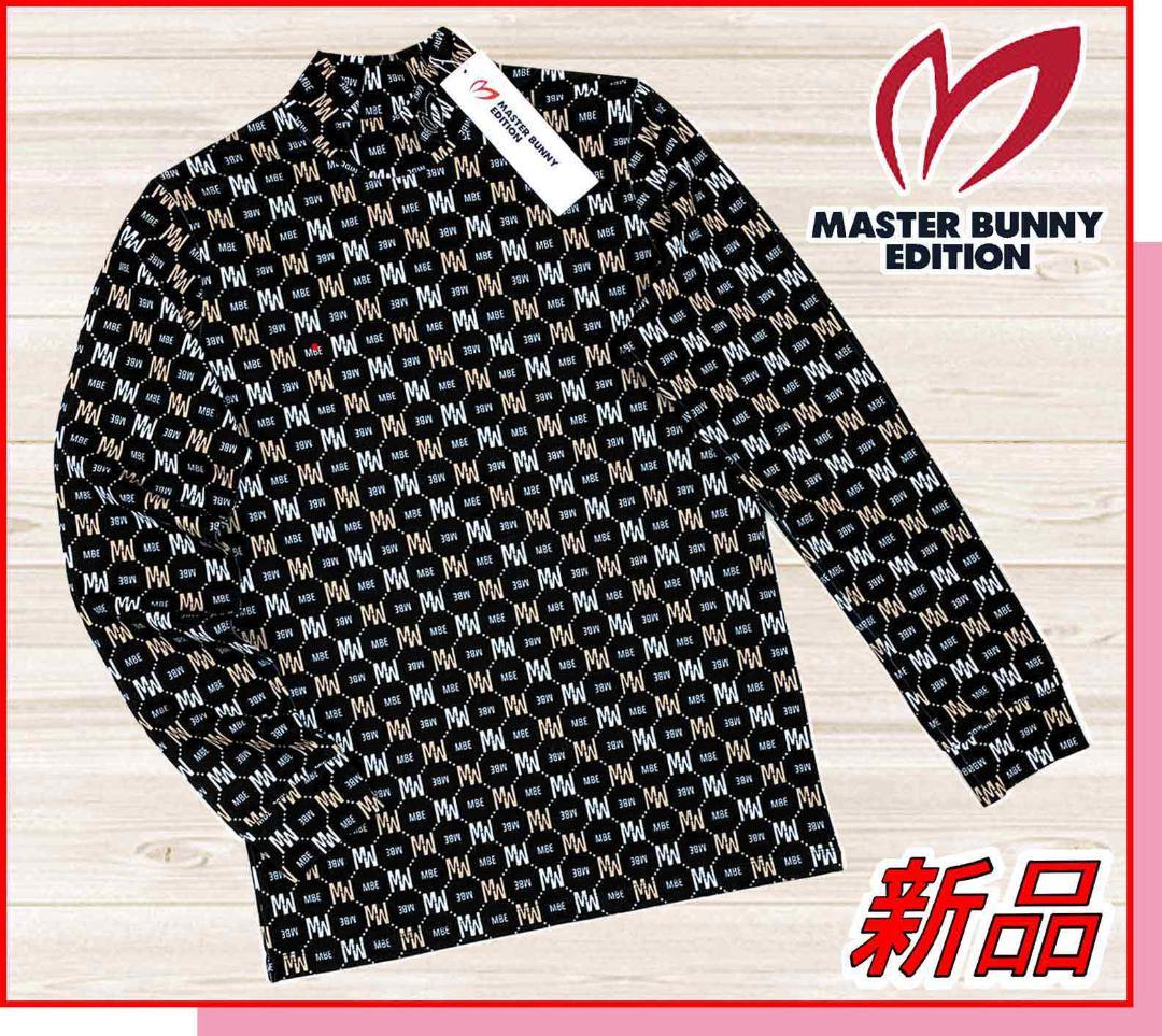 新品マスターバニーエディションゴルフシャツストレッチ総ロゴモック