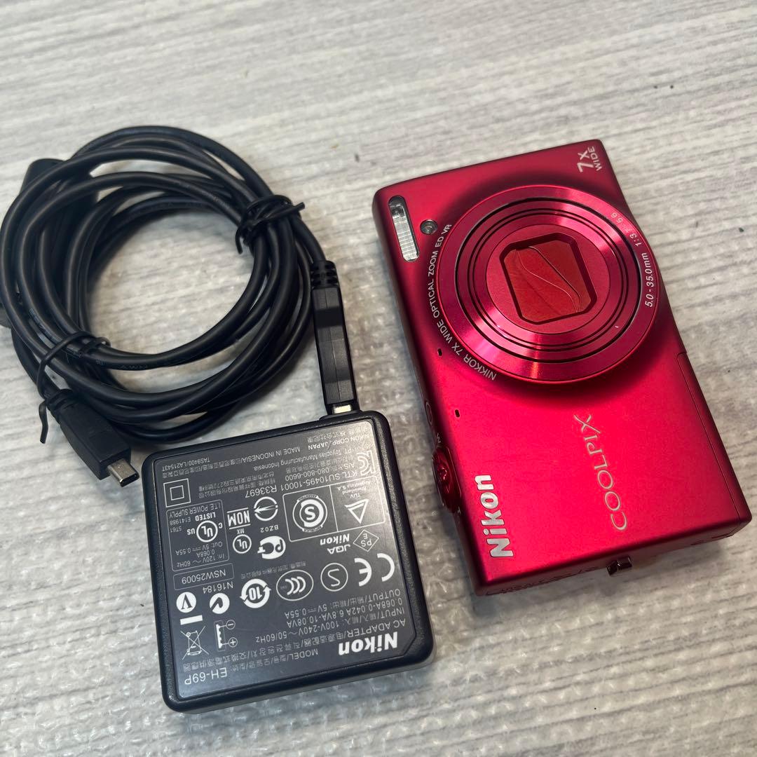 Nikon COOLPIX S6100 レッド - メルカリ