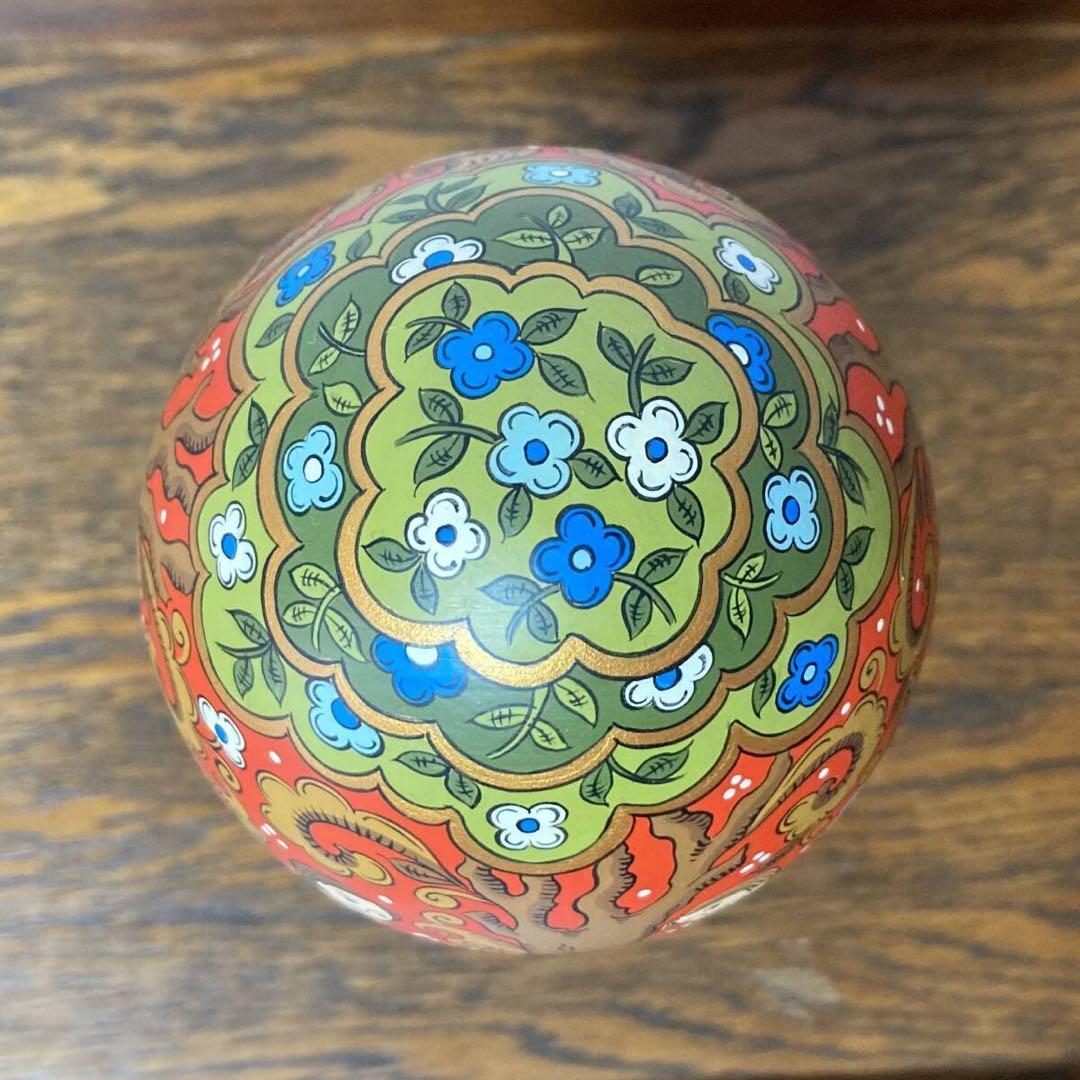 ロシア雑貨☆特大イースターエッグ(スタンド付き)H21cmオリガ作