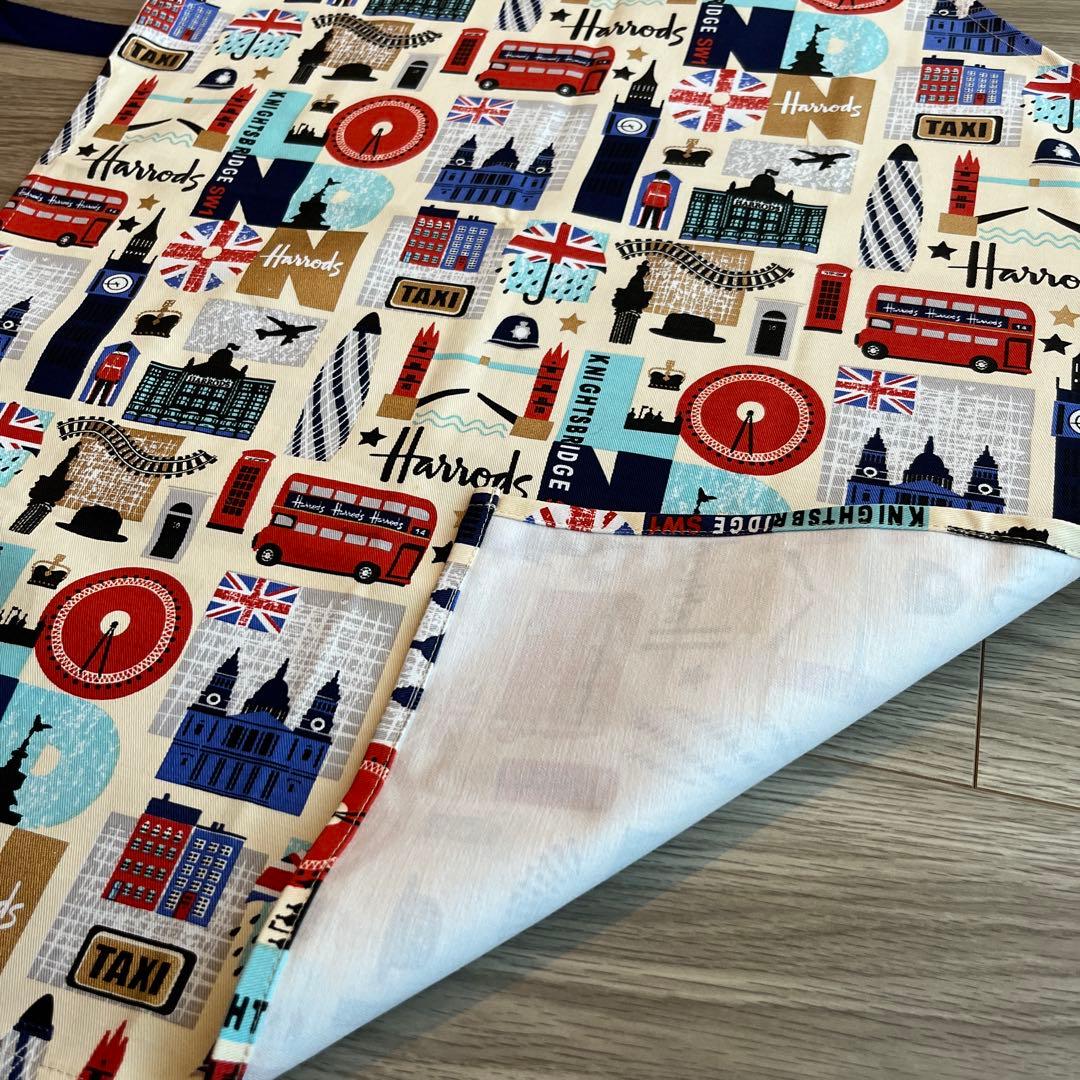 Harrods/ハロッズ エプロン ロンドンデザイン - メルカリ