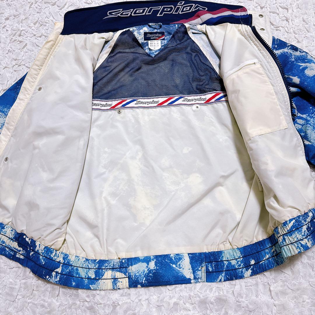 90'sシマノ スコーピオン フィッシングジャケット ブルー 村田基