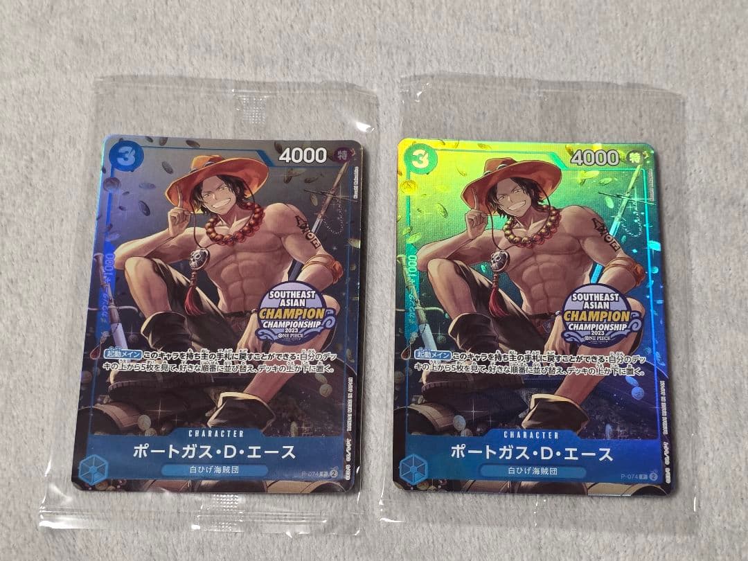 ワンピースカード　ミニ缶エースチャンピオンシッププロモ2023未開封 モンキー・D・ルフィ【プロモ】《黒》未開封 ミニ缶パックセット版P