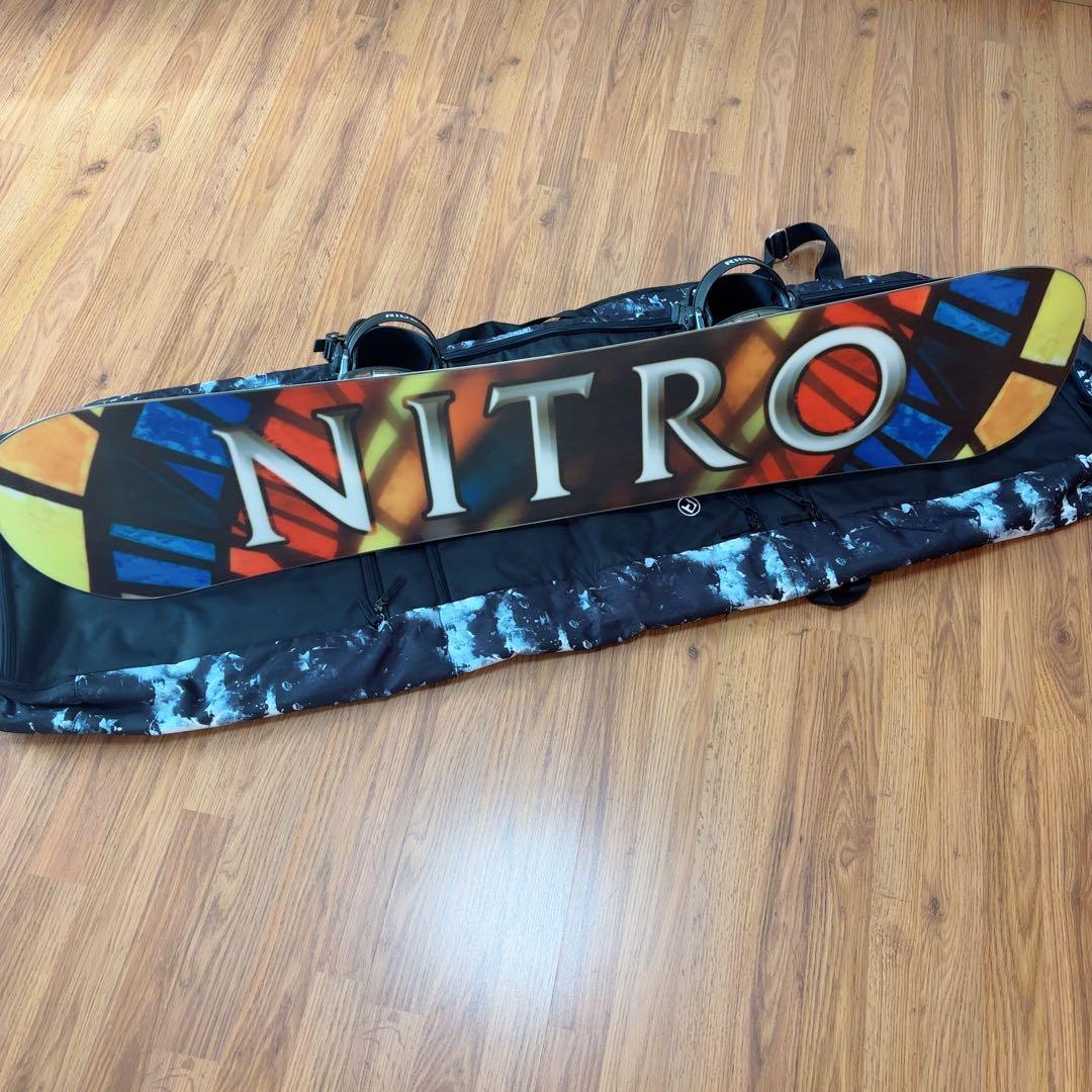 NITRO スノーボード140㌢＆ビンディング＆ケース3点セット - メルカリ