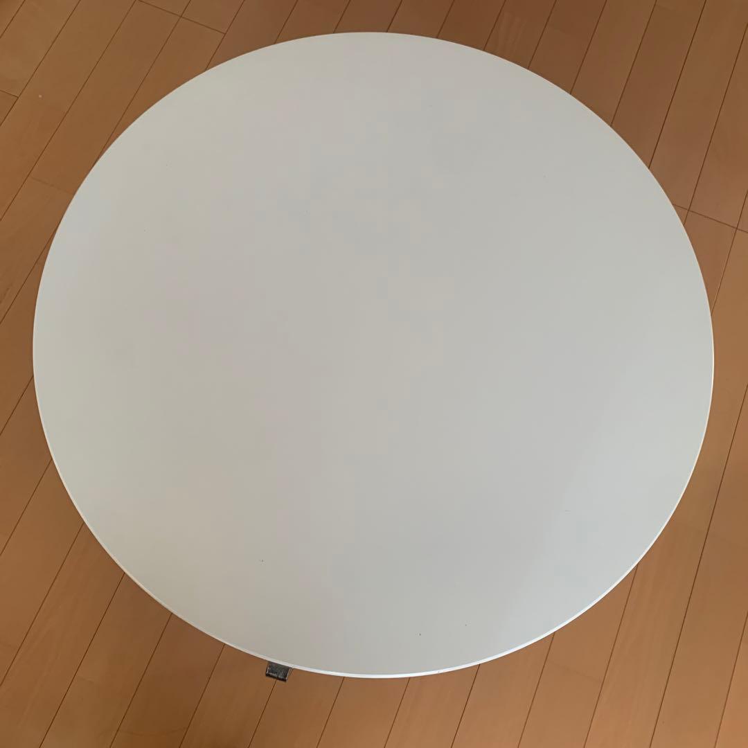 IKEA IMFORS 円形木製コーヒーテーブル 直径80cm 白 ホワイト - メルカリ