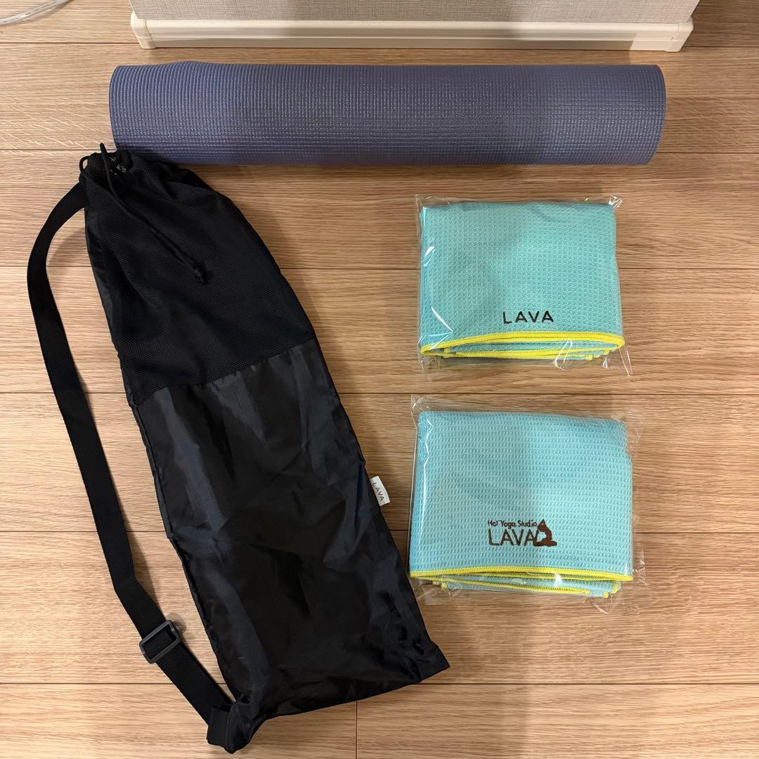 元箱付き LAVA ヨガマット ヨガグッズ4点セット 1度使用しましたが、