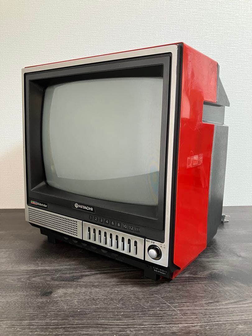 HITACHI 日立 ブラウン管テレビ C14-410 昭和レトロ カラーテレビ
