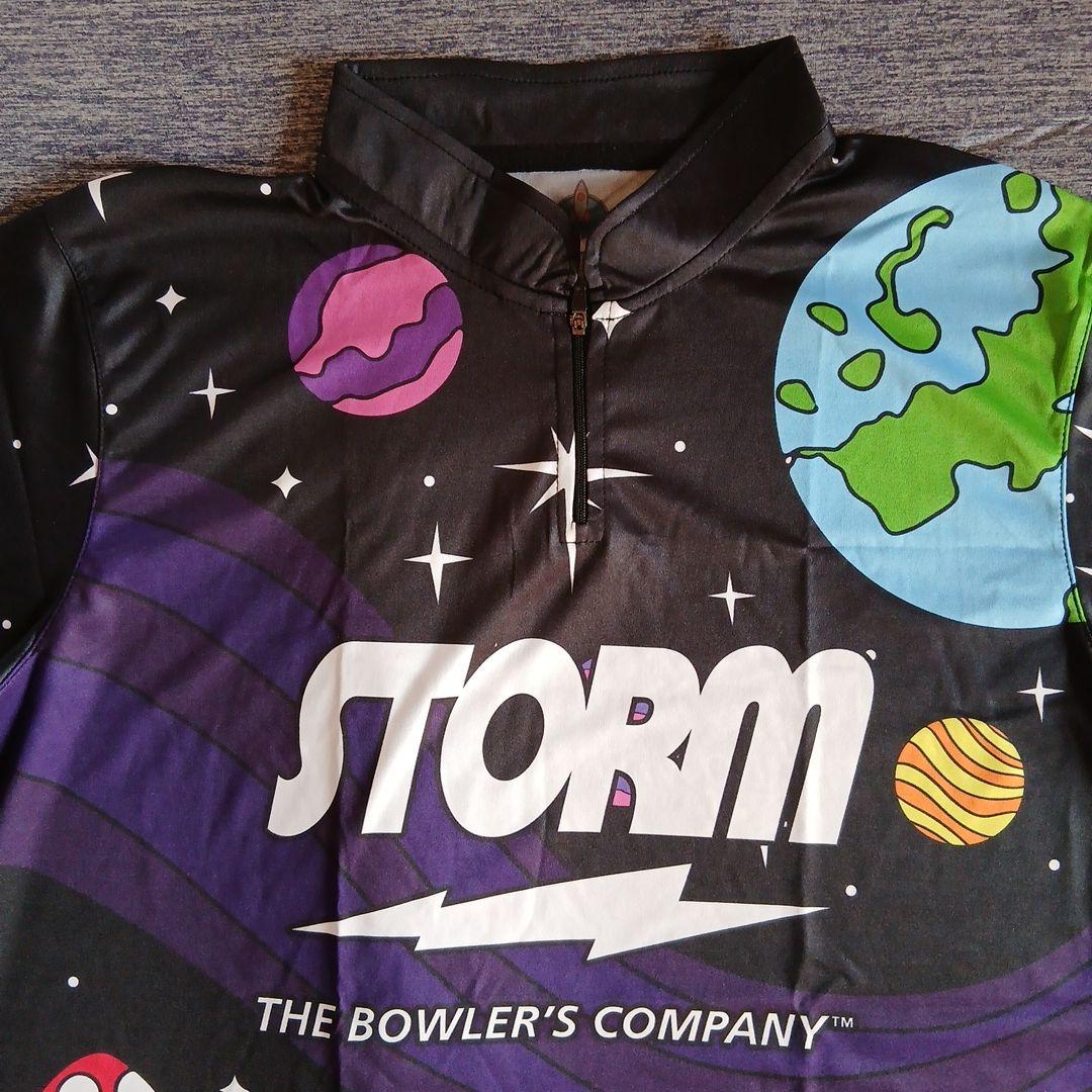 ✨新品✨ボウリングウェア STORM サイズXL ブラック 宇宙人 宇宙飛行士