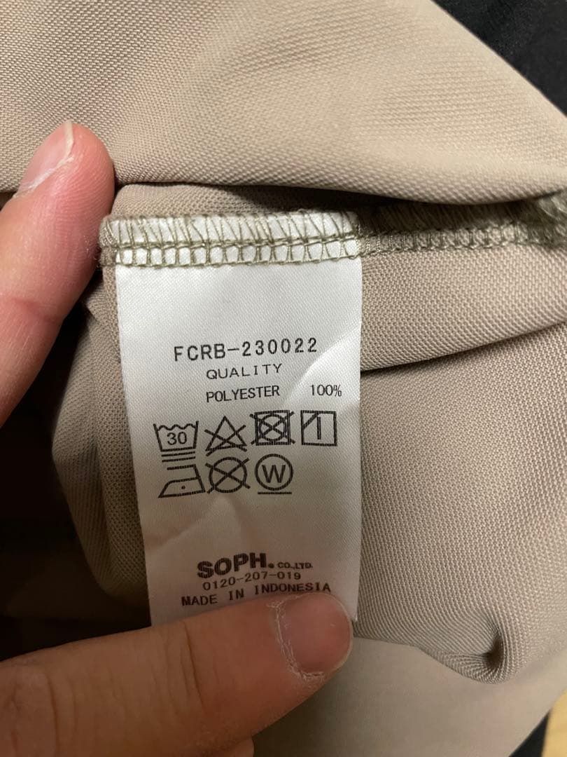 F.C.Real Bristol S/S PANEL POLOベージュLサイズ