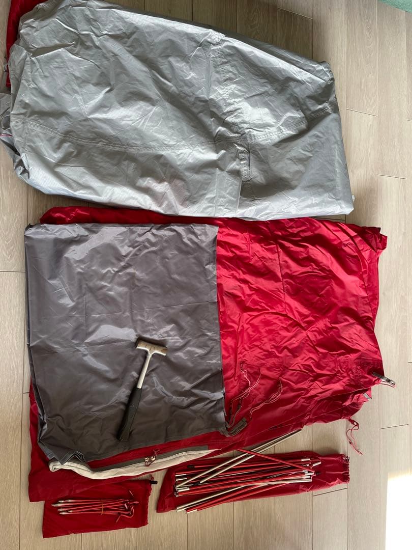 MSRエリクサー2とランデブー120タープセット アジャスタブルポール8ft