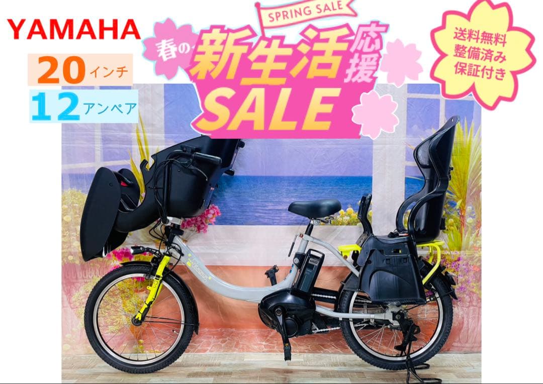 パスキス12AH⭐️激レアモデル！ヤマハ子供乗せ電動アシスト自転車