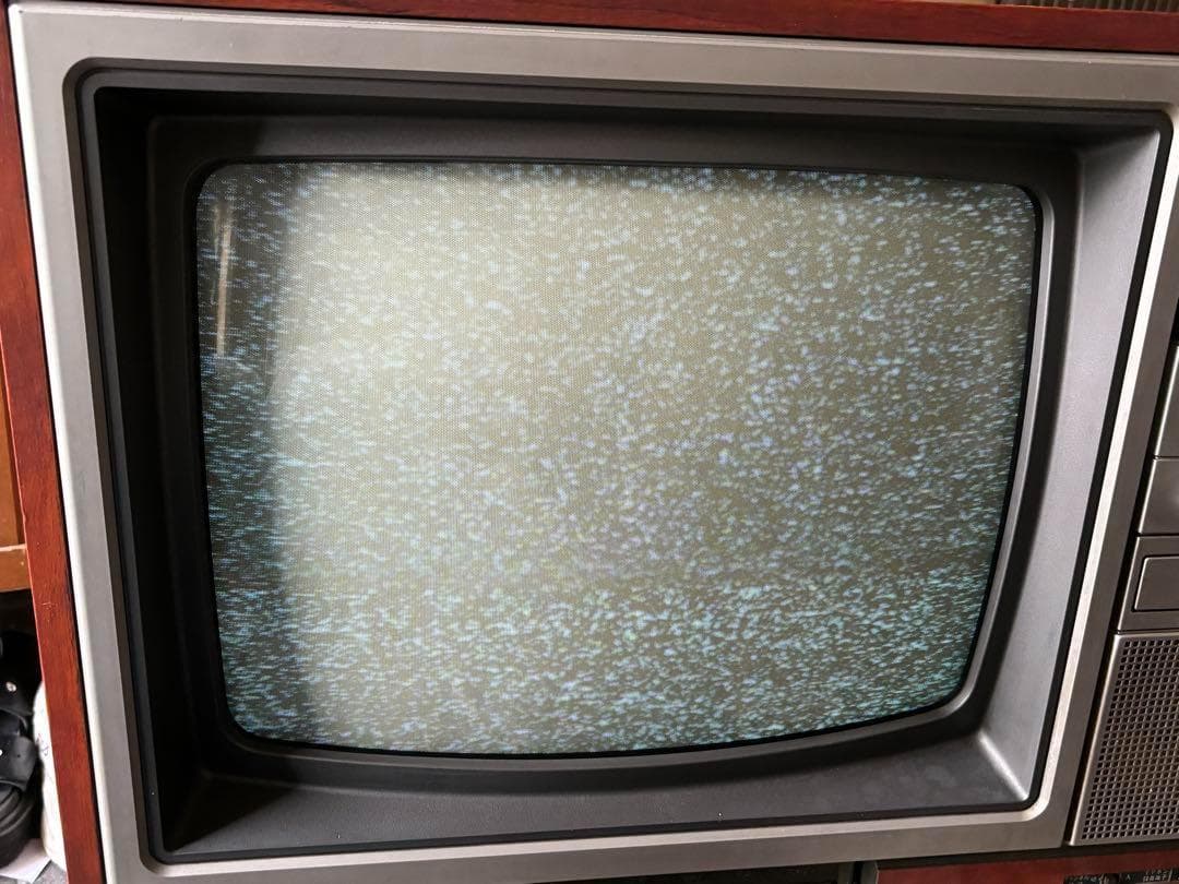 昭和レトロ ブラウン管 テレビ 木製 TH18-C1 ナショナル アナログ