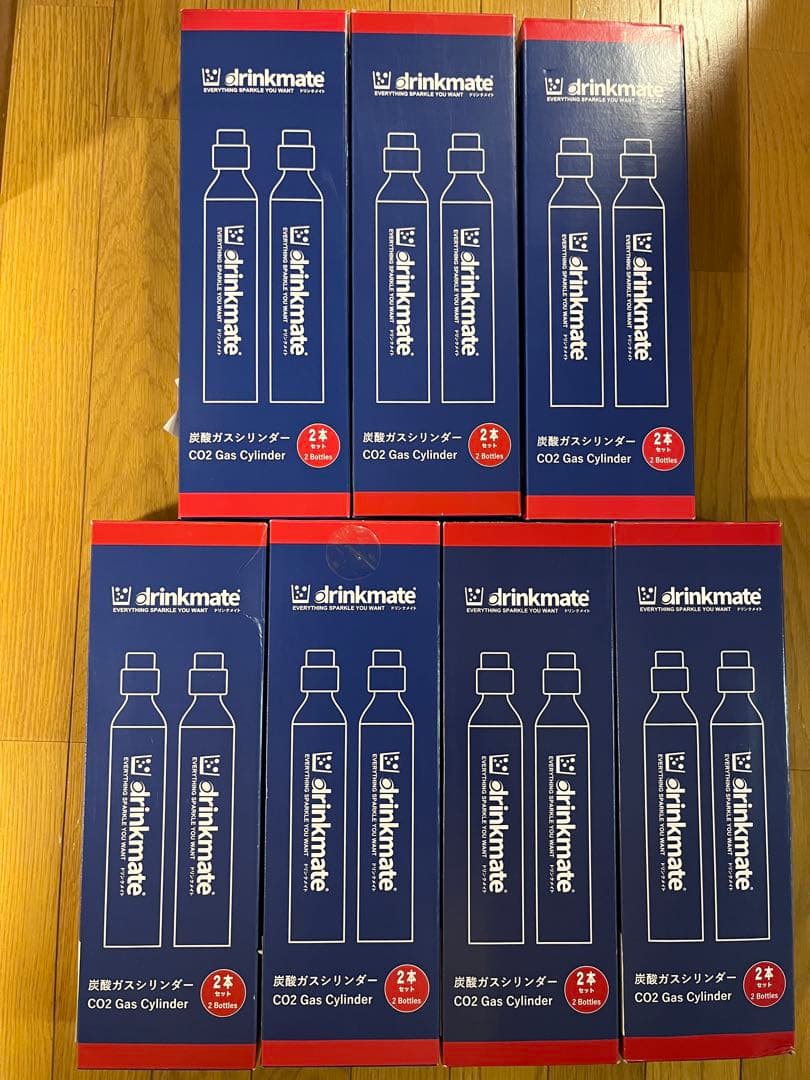 drinkmate ガスシリンダー　空　計14本 炭酸水メーカードリンクメイト アタッチメント付き142L予備用マグナム