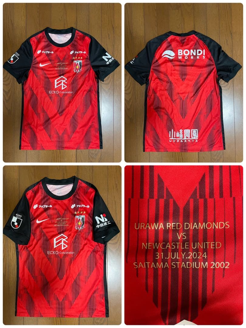 24ss NIKE 浦和レッズ ニューカッスル•ユナイテッド ユニフォーム L 7/25(木)18時～】「2024 LIMITED ユニフォーム vs Newcastle United