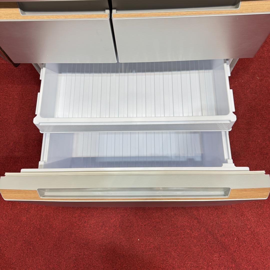 東京23区送料無料 超美品シャープ6ドア観音開き冷蔵庫 2021年製 457L