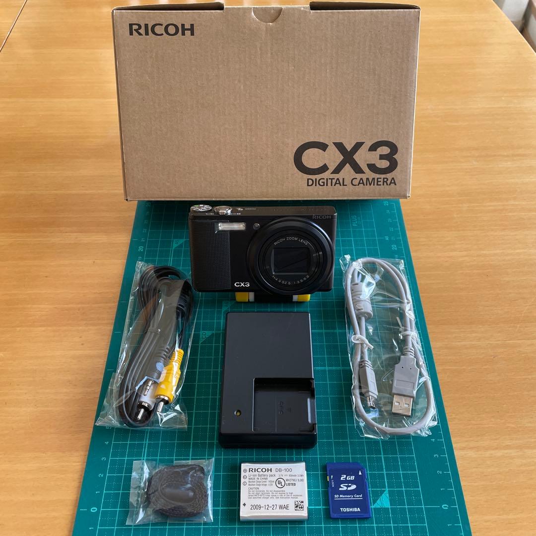 RICOH リコー CX3 ブラック オールドコンデジ SDカード付 訳あり品