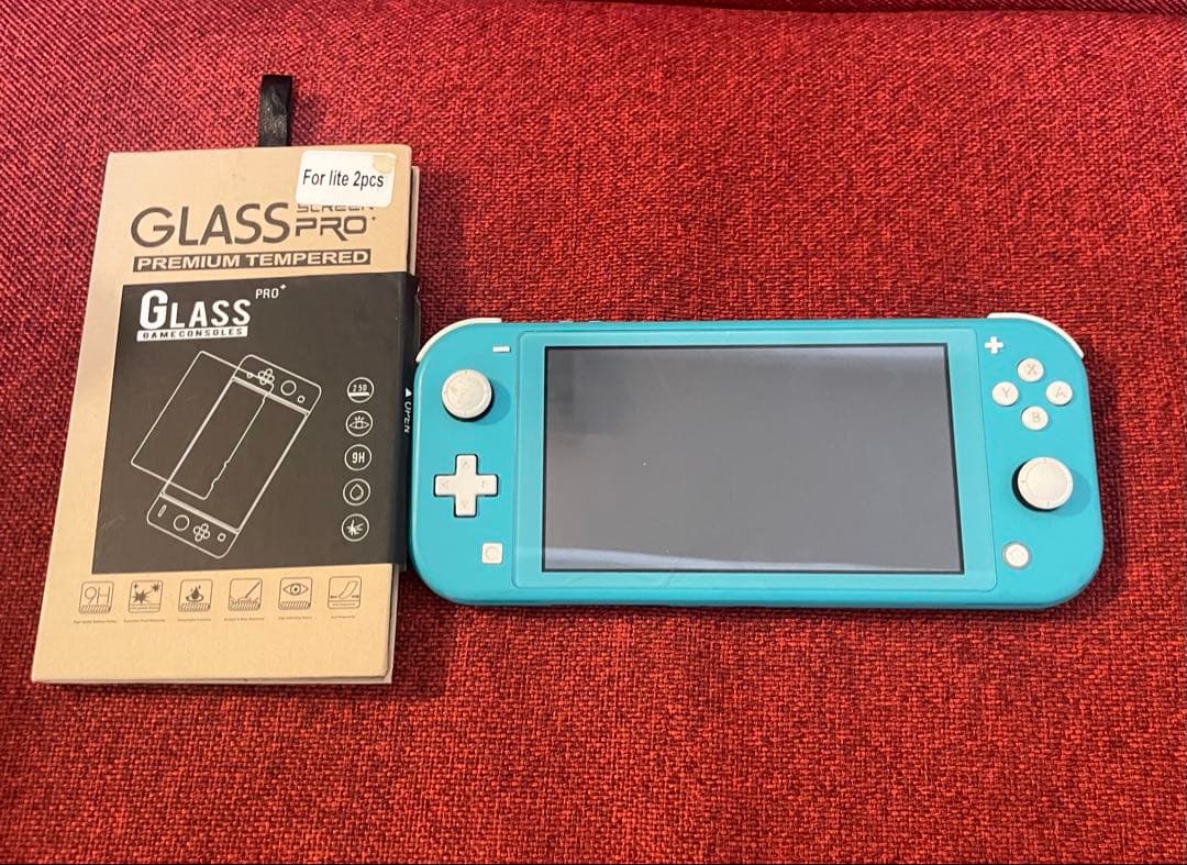 Nintendo Switch lite 本体 フィルム付き 動作品 Nintendo Switch Lite専用液晶保護フィルム衝撃吸収 クリーニング