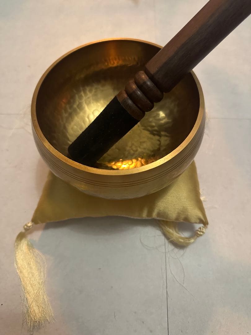 シンギングボウルとマレット シンギングボウル セット マレット クッション マインドフルネス