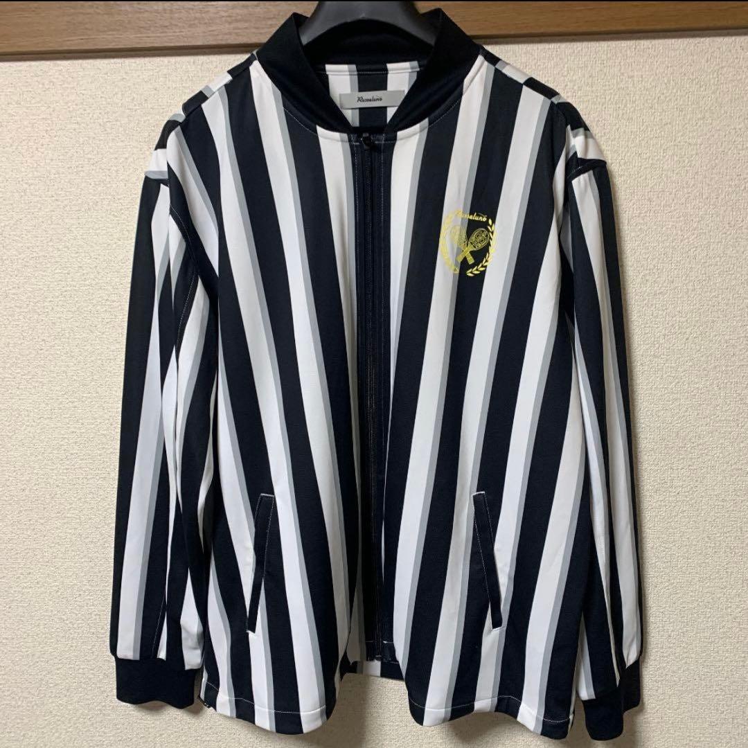 Russeluno ストライプジャケット サイズ7 セットアップ対応】ストライプ ジャケット / セミオーバーサイズ