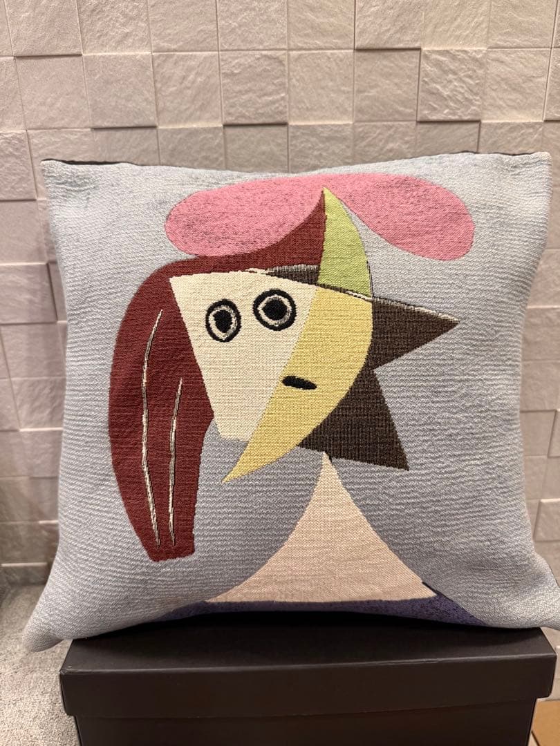 【希少】JULES PANSU コンランショップ picassoクッションカバー JULES PANSU（ジュール・パンス）パブロ ピカソ テートゥ ドゥ