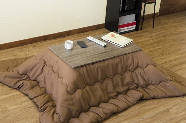 《新品・送料無料》折れ脚アンティークコタツ　90×50　BR/NA