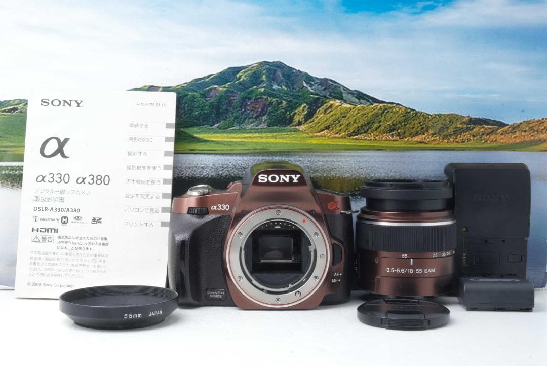 SONY α330 デジタル一眼レフカメラ ブラウン☆完動美品☆iPhone転送