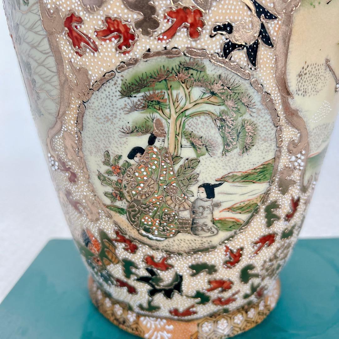 花瓶 古美術 薩摩焼 極細密色絵 古伊万里？ 飾壷 金襴手 花器 古玩