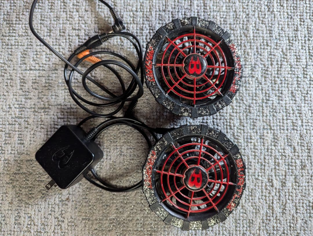 冷却ファンと17Vバッテリーセット 即日出荷] 空調作業服 最大28V ペルチェファン バッテリーセット 冷却