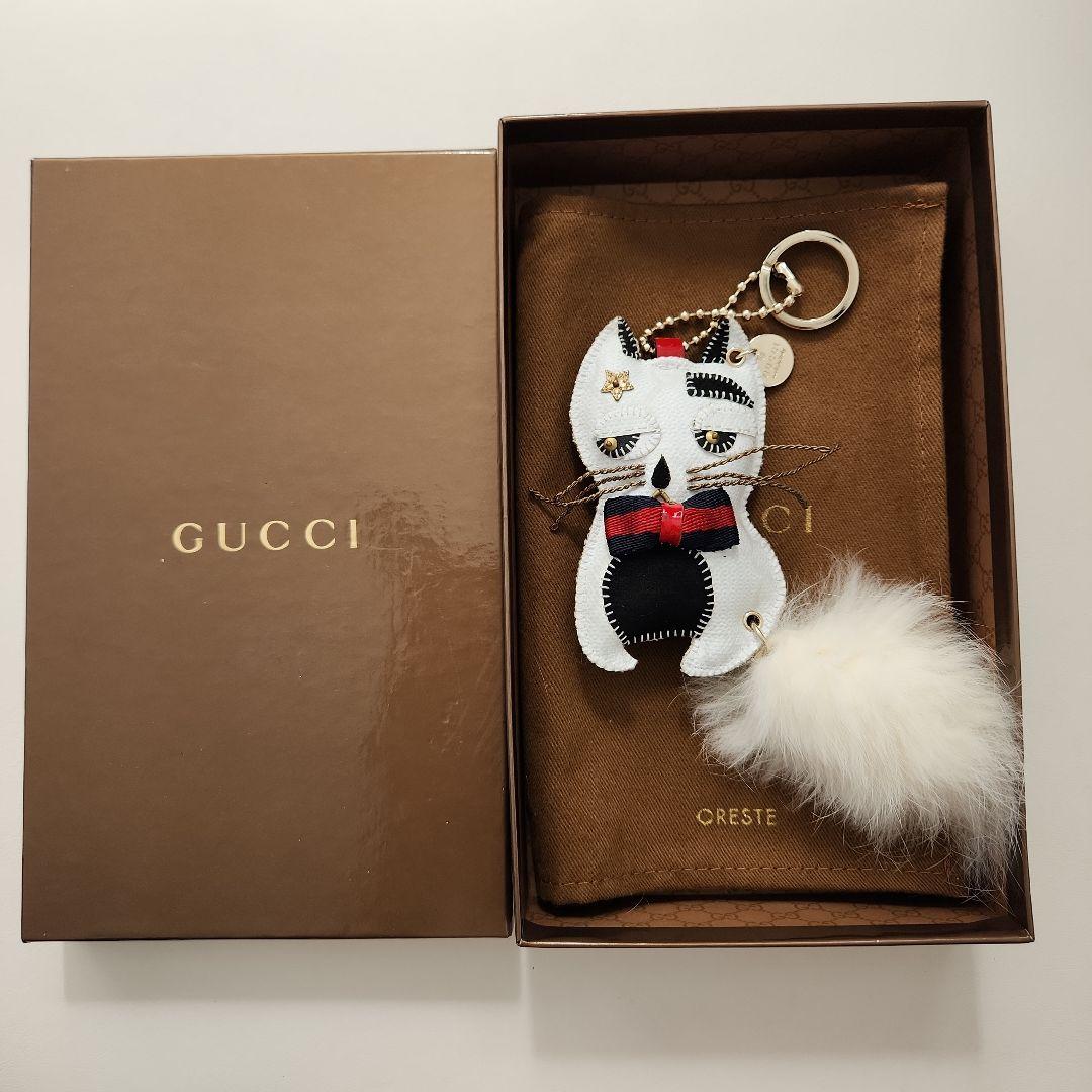 GUCCI グッチ ガットリ オレステ チャーム 白猫 新品未使用 極美品