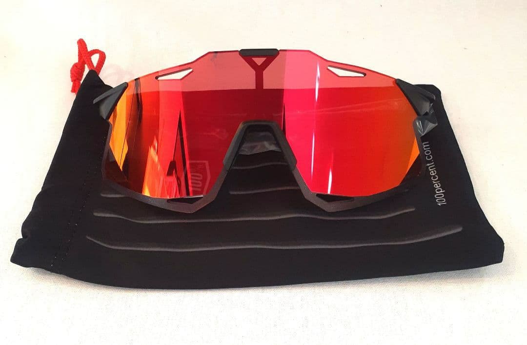 100% Hypercraft ブラック レッド ワンハンドレッド サングラス ワンハンドレッド サングラス メンズ レディース AEROCRAFT 100