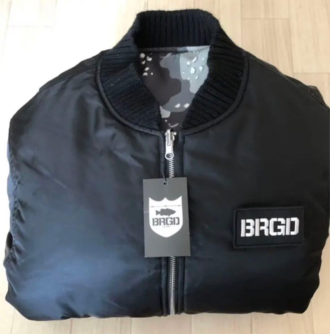 タグ付き未使用！リバーシブル！M！バスブリゲード MA-1 ブラック