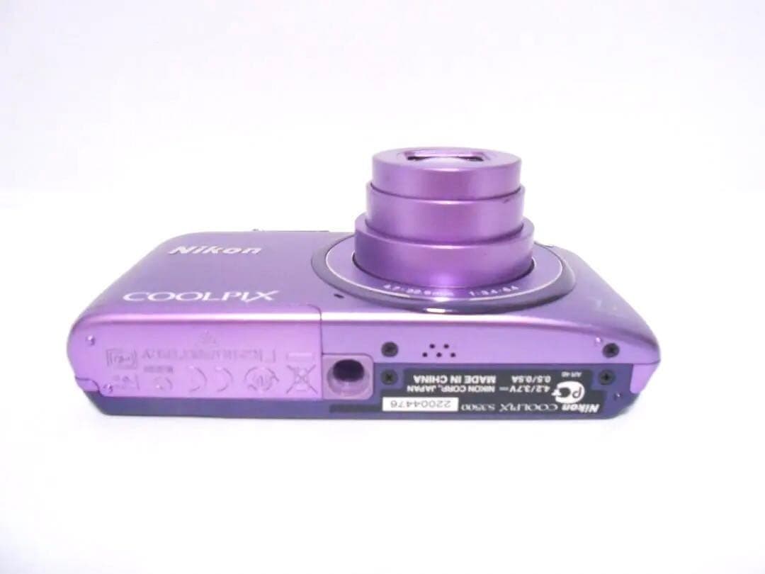 お値下げ歓迎・極美品】 Nikon COOLPIX S3500 パープル - メルカリ