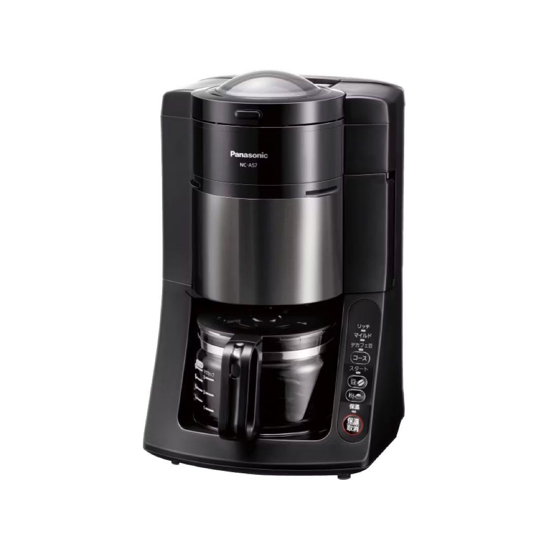 Panasonic NC-A57-K コーヒーメーカー【紙フィルターつき】 パナソニック NC-A57-Kを実機レビュー！デカフェにも対応する多機能な