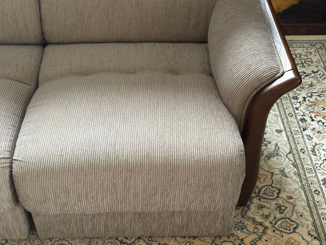 ① 希少 グレーファブリック セパレートソファ ビンテージソファ nZ