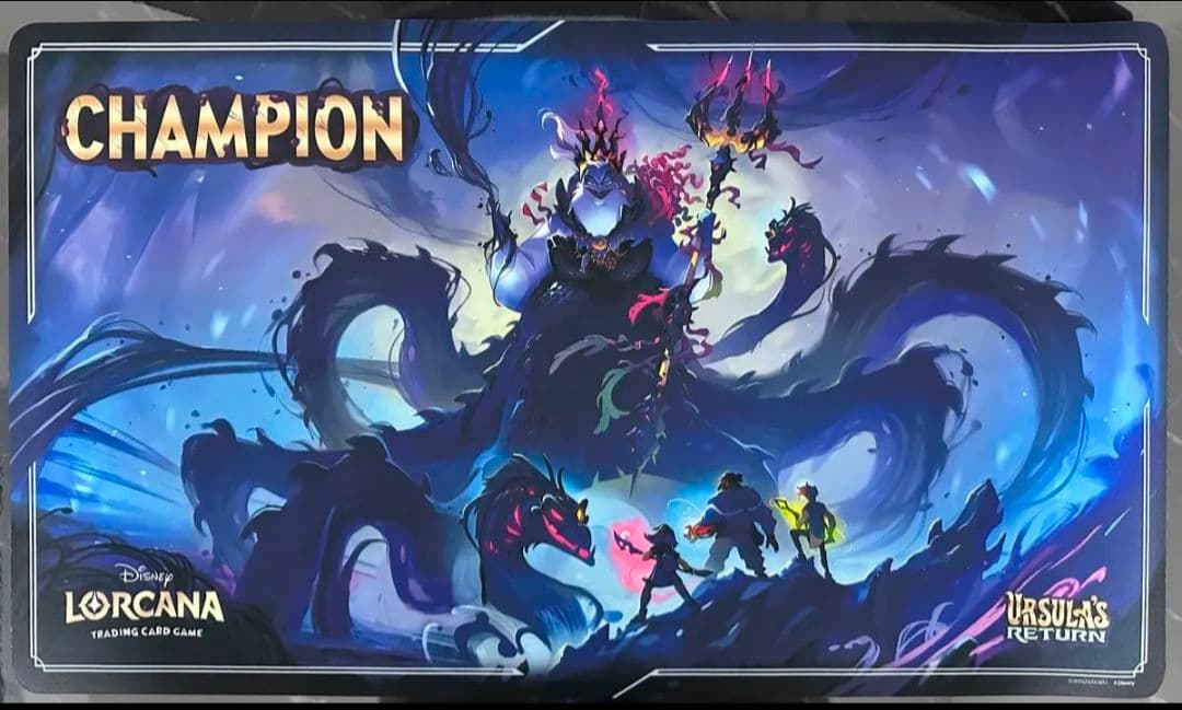 海外限定 ロルカナ アースラ チャンピョン プレイマット 超希少 ロルカナ アースラ チャンピオン プレイマット ディズニー