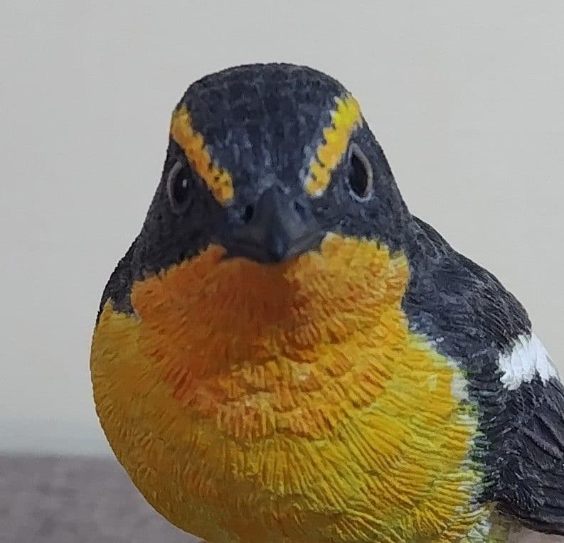 バードカービング　\"キビタキ”