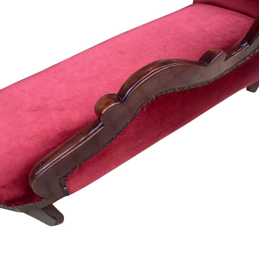 ロココ調 ベンチソファ キッズ用 ドール用 ペット用 ベルベット調