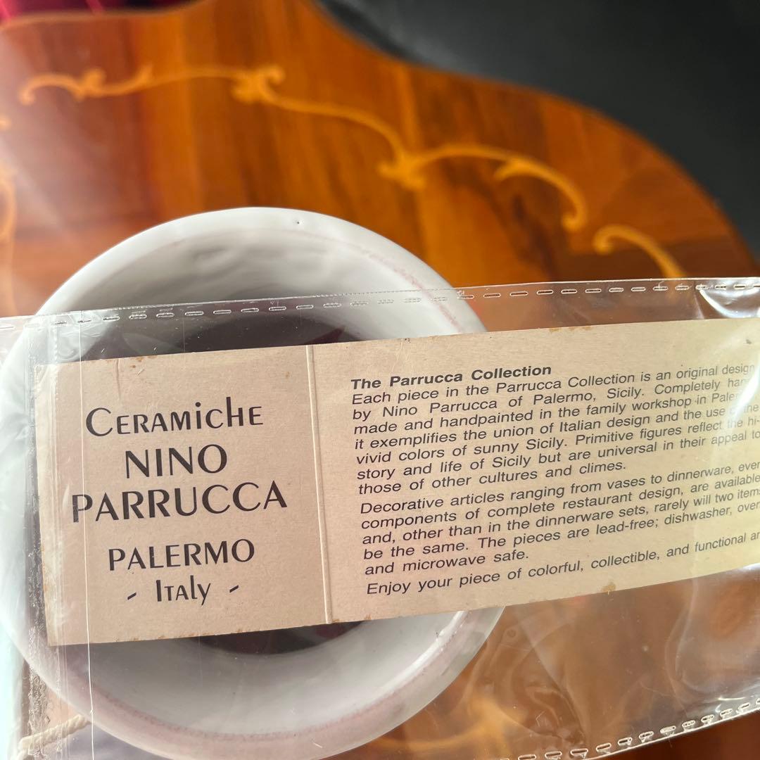 レアNINO PARRUCCAニーノ パルッカ 陶器花器(大)イタリア シチリア