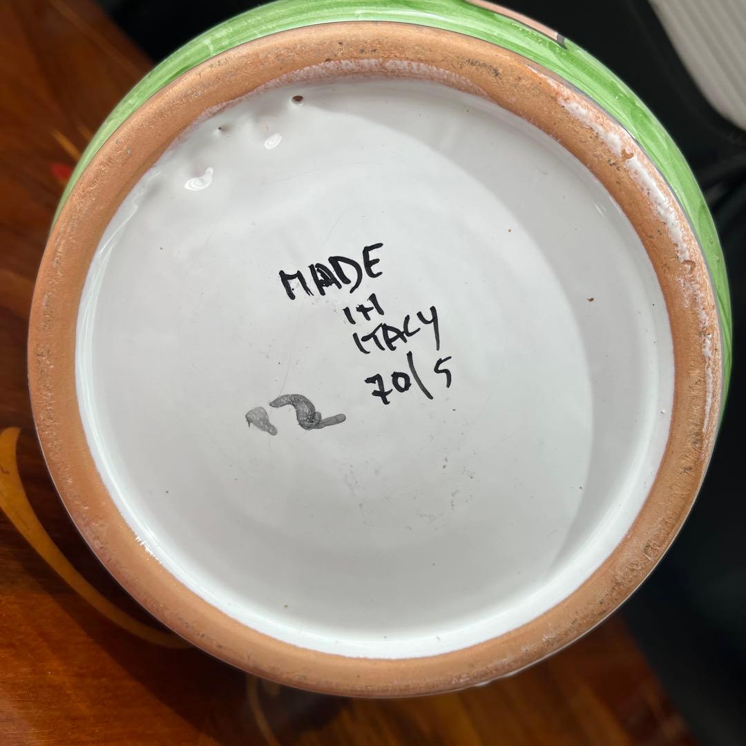 レアNINO PARRUCCAニーノ パルッカ 陶器花器(大)イタリア シチリア