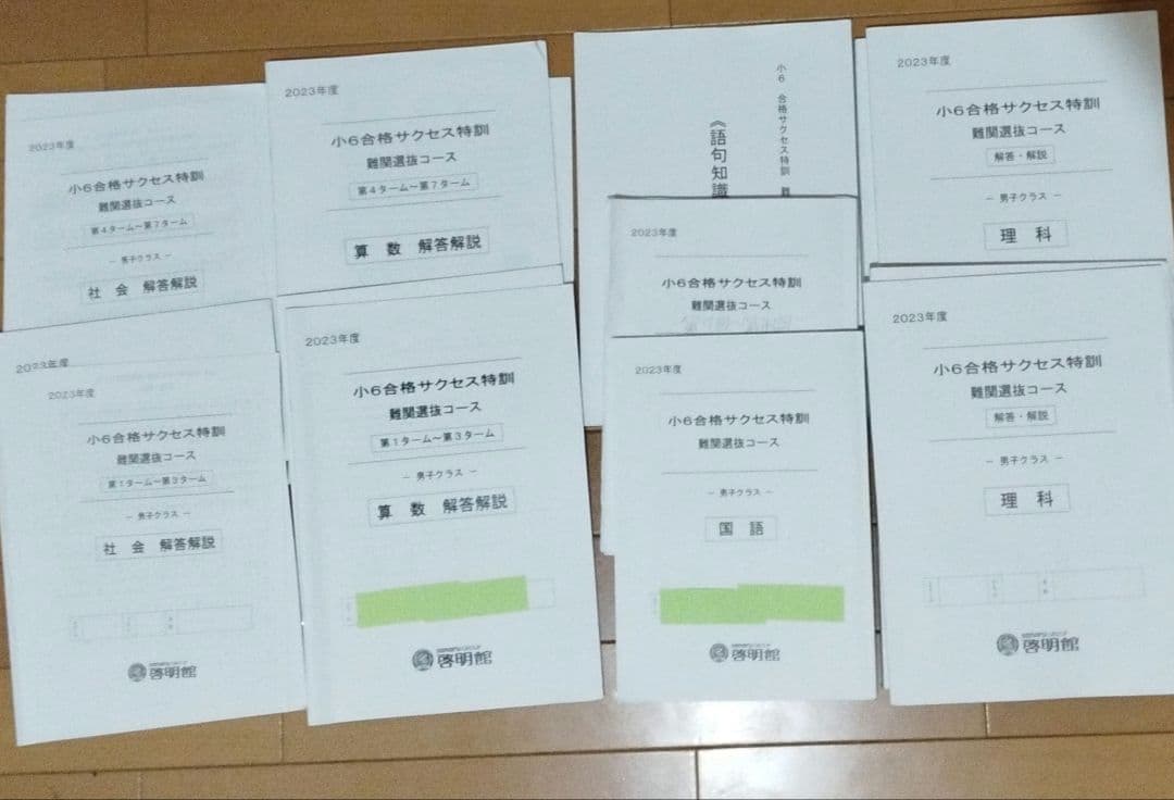 小6合格サクセス特訓 解答解説 2023年 小6合格サクセス特訓 解答解説 2023年 サピックス6年生、志望校別講座