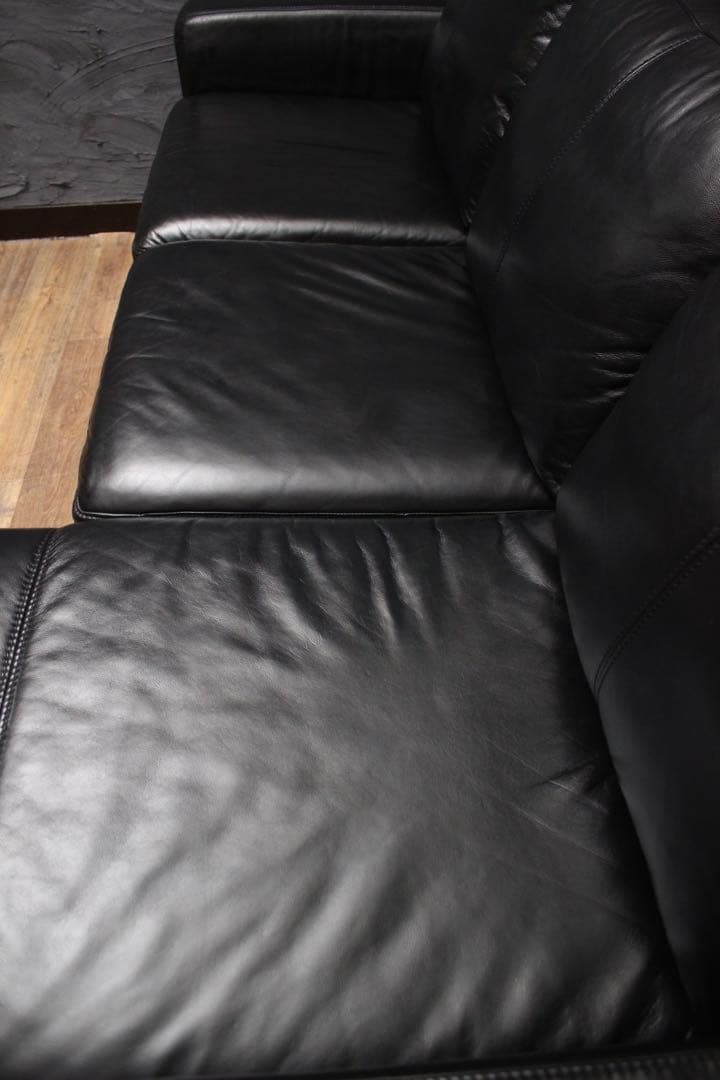 首都圏送無料〜レザーワールド総革約40万 コーナー カウチ ソファ 極上