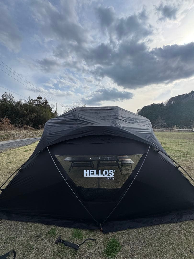 HELLOS SNAILSHELTER ヘロス　テント3ndロット HELLOSのsnail shelterはテント内の空間が広くてお気に入り！ そんな