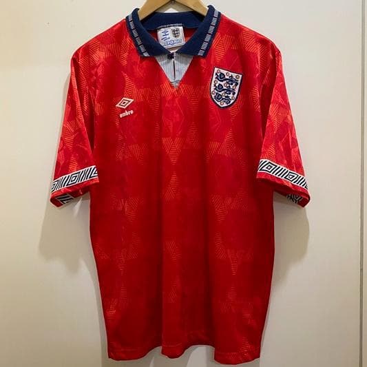 90s UK製 イングランド代表 1990 ユニフォーム アウェイ 当時物 - メルカリ