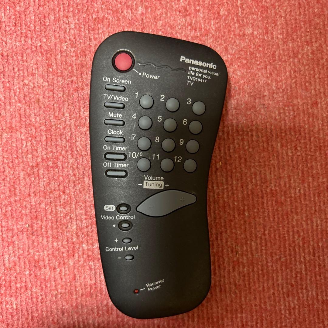 激レア 小型TV パナソニック カラーテレビ TH-8U4 ブラック - メルカリ